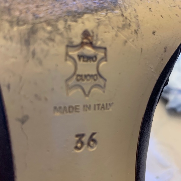 Italian Designer Brown leather heels - Picture 5 of 5